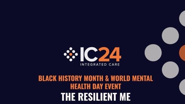 This is my talk at the “Black History Month & World Mental Health – The Resilient Me” event by Integrated Care 24.